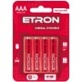 Елемент живлення AAA-C4 1,5V (AAA,LR03) 4шт алкаліновий Etron