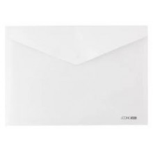 Папка-конверт А4 прозора на кнопці біла Е31301 Economix