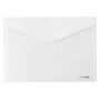 Папка-конверт А4 прозора на кнопці біла Е31301 Economix