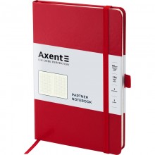 Книга записна Partner 125*195*96арк.клітинка червона 8201-03-A Axent