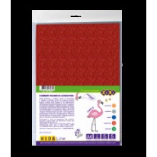 Фоамиран блискучий А4 5арк./5кол. на клейовій основі 1848 Kids Line Zibi
