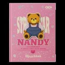 Щоденник шкільний інтегр.обкл.мат.лам.УФ-лак тисн.фол.'BEAR TOY' А5+ 40арк.KidsLine ZB.13927 Zibi