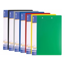 Папка-швидкозшивач пластикова А5 Clip A асорті з зовнішньою кишенею Е31221 Economix