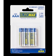 Елемент живлення AАА LR03 Base 4шт 5901-4 Buromax