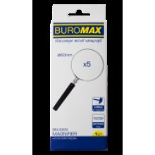 Лупа D60мм 5-кратне збільшення металева оправа ВМ.4305 Buromax