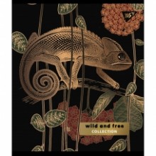 Зошит 18арк.клітинка 'Wild and free' мат.ВДЛ+УФ-виб.+Pantone Gold 766818 YES