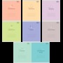Зошит 48арк.'Предметні' Pastel клітинка 8предметів 10шт.ZB.1701-99 Zibi