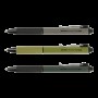 Ручка масляна автоматична 8369 гум.грип Military 0,7мм синя  Buromax