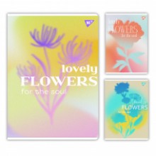 Зошит А4 48арк.клітинка 'Lovely flowers' гібридний лак 682012 YES