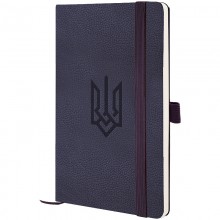 Книга записна Partner Soft Skin 125*195*96арк.кліт.синій Герб 8616-02-4-A Axent