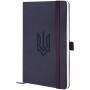 Книга записна Partner Soft Skin 125*195*96арк.кліт.синій Герб 8616-02-4-A Axent