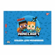 Альбом для малювання А4 12 арк./100 скоба 130595 (Minecraft) YES