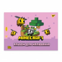 Альбом для малювання А4 20 арк./100 скоба 130599 (Minecraft girls) YES