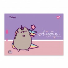 Альбом для малювання А4 20 арк./100 скоба 130589 (Pusheen) YES