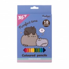 Олівці кольорові 18шт 'Pusheen' 290766 YES