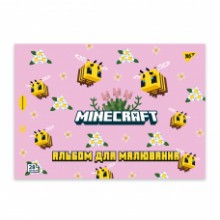 Альбом для малювання А4 28 арк./100 скоба 130600 (Minecraft girls) YES