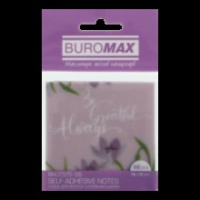 Блок для нотаток 2325-26 75х75х50 клейк.ARABESKI блискучий,лавандовий Buromax