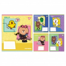 Зошит 12арк.клітинка 'Line Friends Funny' 767638 YES