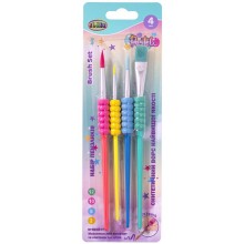 Набір пензликів синтетика, з грипом №2,6,10,12  7614-4С Class