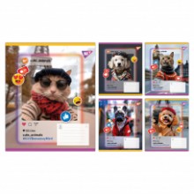 Зошит 18арк.клітинка 'Cute animals' 767727 YES