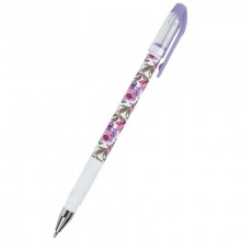 Ручка кулькова Floral White синя AB1049-43-А Axent