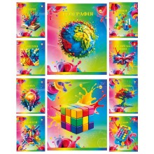 Зошит 48арк.'Предметний' 'Мікс 10К' клітинка Неон УФ-лак Тетрада