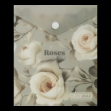 Папка-конверт BM.3922-20 ARABESKI А6  кнопка не прозорий світло-сірий Buromax