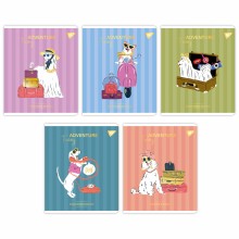 Зошит 48арк.клітин. 'Exquisite doggy' Фольга золото, УФ виб 767548 YES