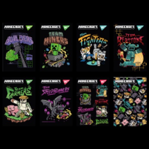 Блокнот А7/48арк.клітинка 'Minecraft Black' 152109 YES Блокнот А7/48арк.клітинка 'Minecraft Black' 152109 YES