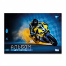 Альбом для малювання А4 20 арк./100 скоба 130604 (Cars) YES