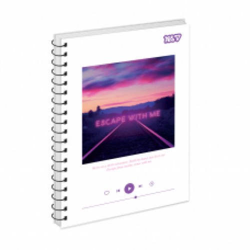 Зошит А5 80арк.один.спіраль 'Escape with me' 152305 YES Зошит А5 80арк.один.спіраль 'Escape with me' 152305 YES