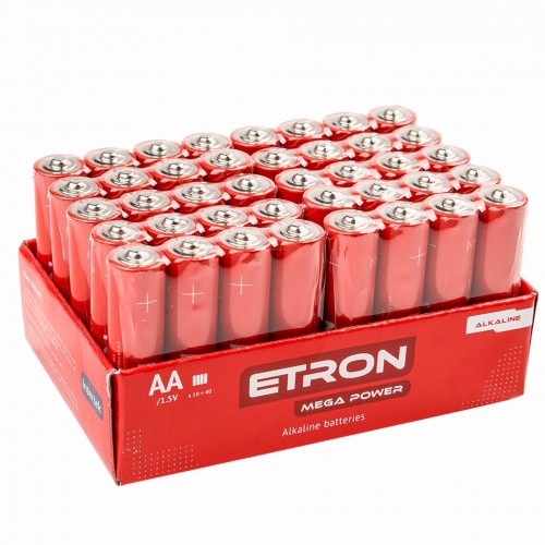 Елемент живлення AA-40S-P4 1,5V (AA,LR6) 4шт/плівка лужний Etron (002074) Елемент живлення AA-40S-P4 1,5V (AA,LR6) 4шт/плівка лужний Etron (002074)