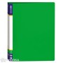 Папка пласт.на 4кіл.з двома карм.3,5мм зелена Е30702-04 Economix