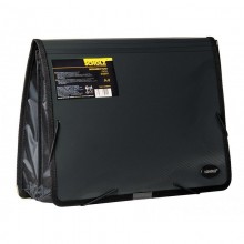 Папка на гумках 2 відділення А4 чорна 5212-09 Scholz