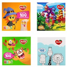 Серветки косметичніі в коробці 100шт двошарові білі Ruta Kids /96197/