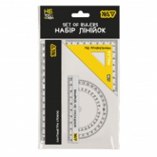 Набір (3предмета) лінійка 15см,трикутник,транспортир  'Не ускладнюй!' 370700 YES