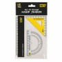Набір (3предмета) лінійка 15см,трикутник,транспортир  'Не ускладнюй!' 370700 YES