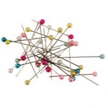 Шпильки кольорові 34мм 200шт.,пластиковий контейнер  4216-А Axent