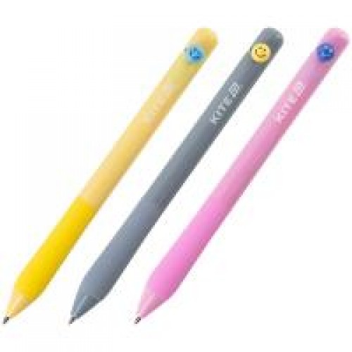 Ручка кулькова автоматична Smile, синя K26-034 KITE Ручка кулькова автоматична Smile, синя K26-034 KITE