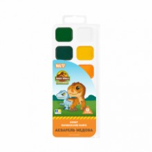 Фарби акварельні 12кол.'Jurassic World.Kids' медові без пензлика 110316 Yes