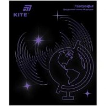 Зошит предметний 48арк.клітинка софт тач+УФ, Lumen, Географія K26-240-5 KITE