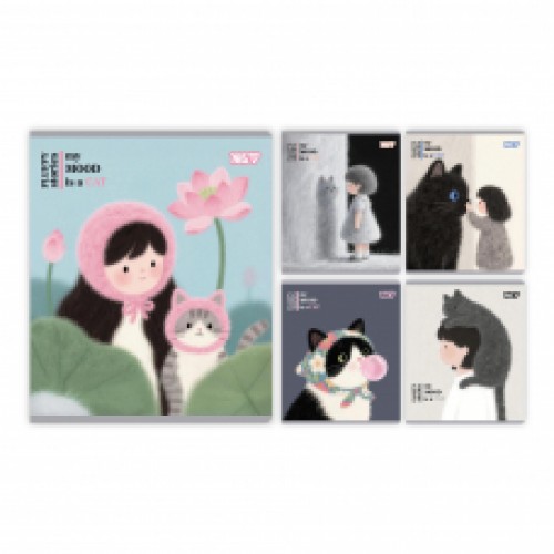Зошит 12арк.клітинка 'My mood is a cat' гібрид+УФ 768604 YES Зошит 12арк.клітинка 'My mood is a cat' гібрид+УФ 768604 YES