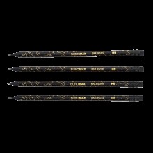 Олівець графітовий HB Black ZODIAK з гумкою BM.8529 Buromax